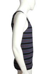 PIERRE CARDIN – 2007 Cotton Stripe Knit Tank, Size Large