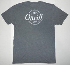 O’NEILL Patch Grey T-Shirt The First Name in The Water Since 1952 Tee New