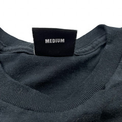 Revenge Men’s Crewneck S/S T-Shirt Black/Red Spell-Out Logo • Medium