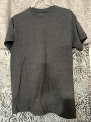 Mens Sz Medium Cotton Crew Neck T-Shirt Gray Gildan A67
