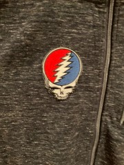 Gerry/Grateful Dead Steal Your Face (patch) Full Zip Jacket Blk Mens 2XXL