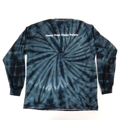 Colortone T Shirt L Tie Dye Graphc Dog Front Happy Dogs Happy People Back
