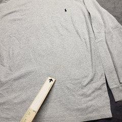 Polo Ralph Lauren Gray Long Sleeve Turtleneck 100% Cotton Mens Large