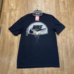 Nike Dri Fit GoldBasket Backboard Aj1 Men’s Sz Large Black/Gold Toe 1 Shirt RARE