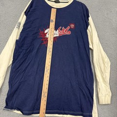 Vokal Shirt Mens 3XL Blue Cream Long Sleeve Embroidered Applique Streetwear