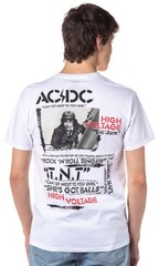 AC/DC Men’s High Voltage Album and Song Titles Short Sleeve T-Shirt Tee