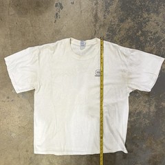 Glock Graphic Print Double-Sided White Crew Neck Tee XL Gildan Heavy Cotton