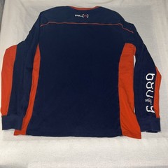 RLX Ralph Lauren Shirt Mens Size Large Blue Orange Long Sleeve Y2K 100% Cotton