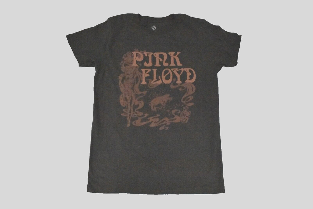 Pink Floyd Men’s Soft Hand Screen Print Black Overdye Over Dyed Shirt NWT M,L,XL
