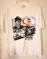 Vtg Rookie Ryan Newman T Shirt #12 Alltel 2002 Checkered Flag Sports Raybestos