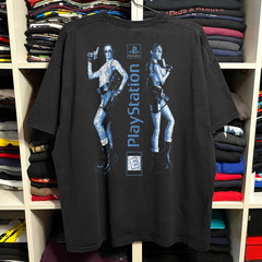 Rare Tomb Raider III Mexican Boot Washed T-Shirt Black L