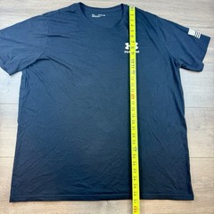 Under Armour UA Freedom Flag Short Sleeve T-Shirt Men’s 3XL Black Loose Fit Crew