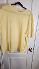 Carolina Colours Plus Short Sleeve Crew Neck T-Shirt in Yellow