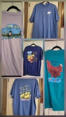 Bulk Lot Novilty Unisex Frog Storm Design T Shirt Sz L & XL Variety Of Designs.