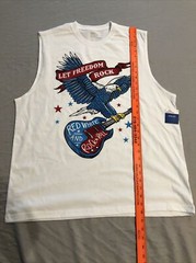 Way To Celebrate! Patriotic Men’s Graphic Muscle T-Shirt Size XL
