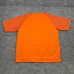 Phat Farm Mens Orange Mesh Panel Streetwear Shirt XL PKN41725 Short Sleeve Y2K
