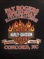 Pat Rogers Speedway Harley-Davidson Concord NC Black T-shirt Adult Size XL