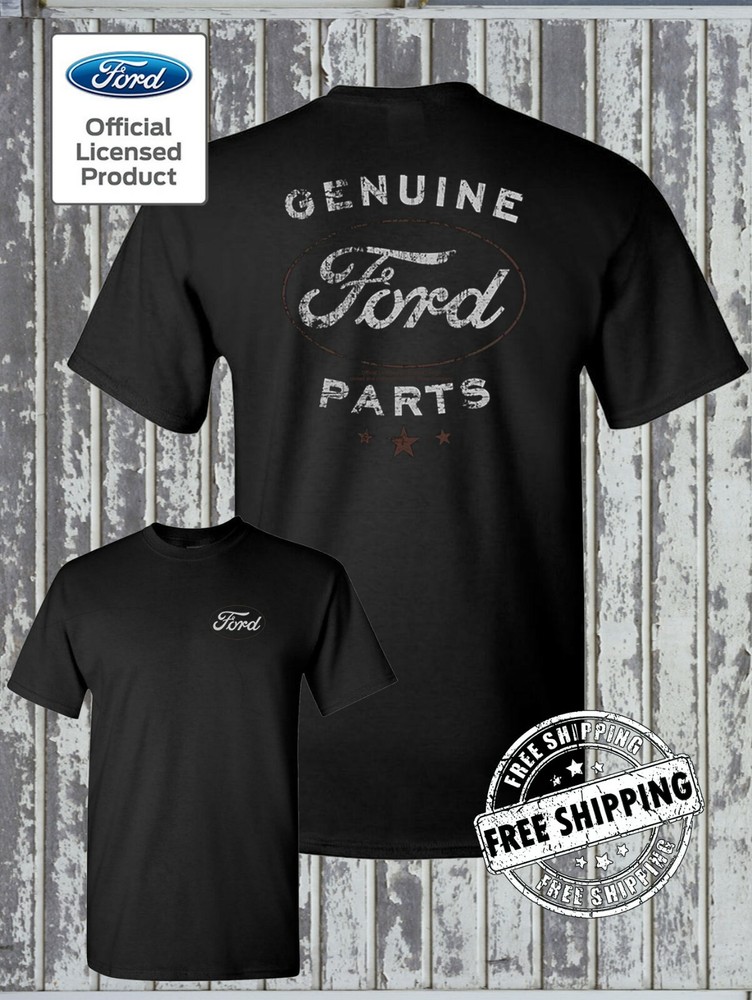 Ford Genuine Parts Retro / Vintage Logo T-Shirt -Mustang F-150 Official Licensed