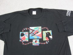 Vintage Birds Shirt Mens Extra Large XL Black Ramsey Canyon Nature Conservatory