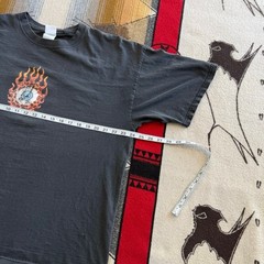 Vintage Y2K Pit Bull Leather Company Thrashed T-Shirt Size XL Faded Double Sided