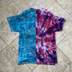 Naes Garden Tie Dye Graphic T Shirt Broken Heart Novelty Tee M-L