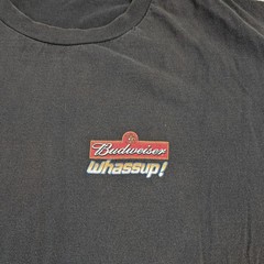 Vintage 90s Budweiser T-Shirt XL Whassup! Just Chillin Havin A Bud Promo Merch