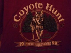 Pennsylvania’s 1999 COYOTE HUNT red M t shirt