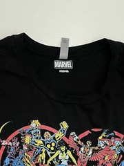 Marvel Avengers Heart Graphic Tee Comic Theme Black Long Sleeve Shirt Men’s XXL