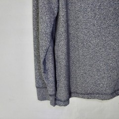 Ocean Coast Shirt Men L Gray Casual Weekend Stretch Henley Long Sleeve Top