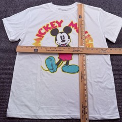 Mickey Mouse Retro Style T-shirt Unisex Size Large White Disney Vacation NWT
