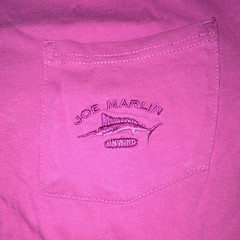 Joe Marlin Men’s M Pink Cotton Knit Crew Neck Short Sleeve Pocket Logo Tee