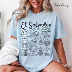 El Salvador Mass Shirt Gift Travel El Salvador Trip Lovers Souvenir Tee