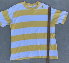 Vintage Striped T Shirt Combed Cotton Munsingwear Surf Mod Combed Cotton Sz XL