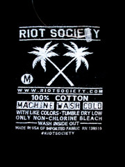 MENS RIOT SOCIETY PANDA BEAR BLACK T-SHIRT SIZE M
