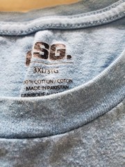 CSG Work T-Shirt, Blue, Men’s, Size 3XL, 0168