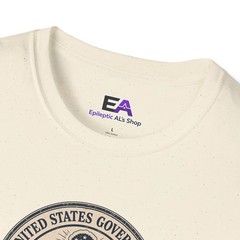 US Government Seal T Shirt Promises Exceed Delivery Funny Unisex Graphic Tee