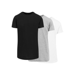 Build Your Brand Shaped Long Tee 3-Pack Men’s T-Shirt Extra Long Cut