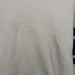 Foret Blaze Long Sleeve Shirt Men Medium Cloud White Blue Stripe Textured Tee