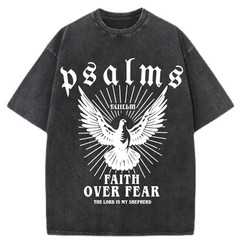 100% Cotton Oversized T-Shirt, Psalms Dove Vintage Streetwear Unisex Tee