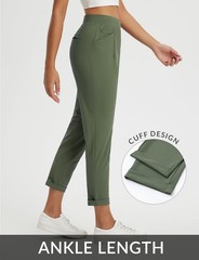 baleaf Women’s “Never Change Again” Travel Slacks: Office, Hike, Golf, UPF 50+