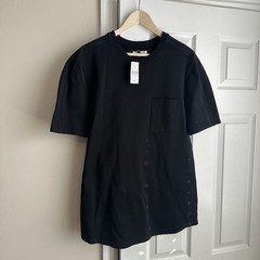 Helmut Lang Shirt Mens Medium Pocket Crewneck Minimalist Streetwear New