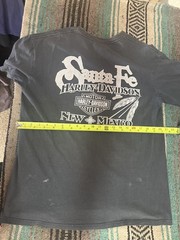 Santa Fe Harley Davidson Santa Fe, NM Shirt, Large, 28 in Long, 20 in Wide