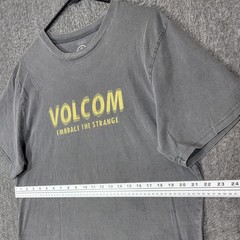 Volcom T-Shirt Mens Large Gray Modern Fit Embrace The Strange Skate Surf