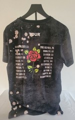 Guns N’ Roses “Rise As 1ne and For All” Tour T Black Bleach Wash Unisex Size XL