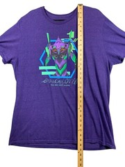 Evangelion 1.0 You Are (Not) Alone Shirt Mens XL Purple Neon Genesis Evangelion