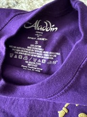 Aladdin Disney Spirit Jersey Shirt Mens Small Purple Movie Broadway Long Sleeve