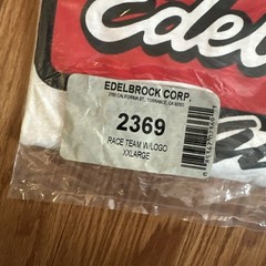 Edelbrock Racing T-Shirt Size 2XL 50-52 White Y2K Tee New & Factory Sealed