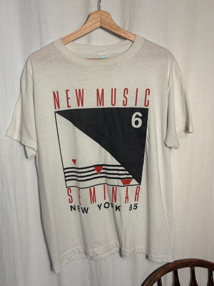 Vintage 1985 New Music Seminar 6 T Shirt New York Single Stitch USA L XL