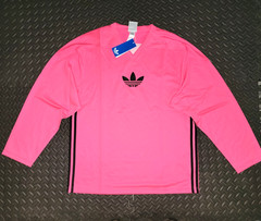 NEW MENS ADIDAS ORIGINALS MESH LONG SLEEVE TREFOIL SHIRT ~ SIZE XL #JY1309