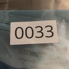 Hanes Originals Short Sleeve T-Shirt Size L Color Blue 95% Cotton 5% Spandex
